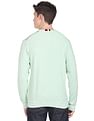Arrow Sports Crew Neck Patterned Knit Sweater