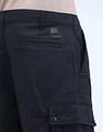 Flying Machine Relaxed Fit Solid Cargo Trousers
