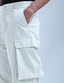 Flying Machine Mid Rise Relaxed Tapered Fit Cargos