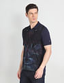 Arrow Sports Tropical Print Cotton Polo Shirt