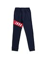 U.S. Polo Assn. Kids Boys Blue Mid Rise Solid Track Pants