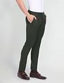 Arrow Newyork Solid Dobby Smart Flex Trousers