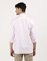 Tommy Hilfiger Textured Horizontal Regular Fit Striped Shirt