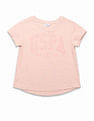 U.S. Polo Assn. Kids Girls Puff Print Relaxed Fit T-Shirt