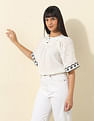 U.S. Polo Assn. Women Floral Embroidered Top