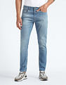 Flying Machine Slash Slim Tapered Fit Mid Rise Jeans