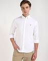 Tommy Hilfiger Solid Slim-Fit Dobby Woven Shirt