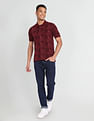 Flying Machine Tropical Print Cotton Polo Shirt