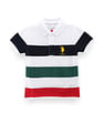 U.S. Polo Assn. Kids Cotton Horizontal Striped Polo Shirt