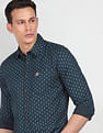 U.S. Polo Assn. Denim Co. Spread Collar Cotton Printed Casual Shirt