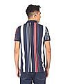 U.S. Polo Assn. Denim Co. Ribbed Collar Striped Polo Shirt
