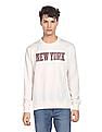 Aeropostale Men White Crew Neck Printed Sweatshirt