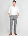 Arrow Newyork Mid Rise Dobby Trousers