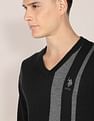 U.S. Polo Assn. V-Neck Vertical Stripe Sweater