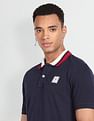 Flying Machine Solid Cotton Polo Shirt
