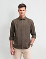 Arrow Sport Slim Fit Vertical Striped Shirt