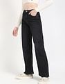 Calvin Klein Jeans Cotton Wide Leg-Fit Mid Rise Jeans