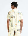 Flying Machine Cuban Collar Graphic Shirt