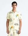 Flying Machine Cuban Collar Graphic Shirt