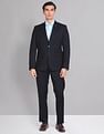 AD by Arvind Tailored Regular Fit Solid Two Piece Suit