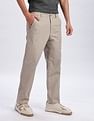 Calvin Klein Jeans Relaxed-Fit Solid Mid Rise Trousers