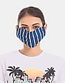 U.S. Polo Assn. Unisex Adults Assorted Triple Layer Reversible Anti Bacterial Reusable Face Masks - Pack Of 3