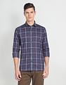 Arrow Sports Twill Grid Tattersall Check Shirt
