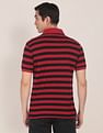 U.S. Polo Assn. Ribbed Collar Striped Polo Shirt