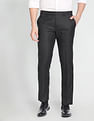 Arrow Hudson Regular Fit Twill Formal Trousers