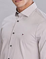 Tommy Hilfiger Solid Slim Fit Plain Woven Shirt