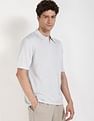 Calvin Klein Jeans Solid Regular-Fit Linen Polo T-Shirt