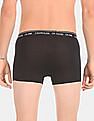 Calvin Klein Underwear Men Black CK One Mid Rise Solid Stretch Trunks