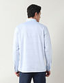 Arrow Horizontal Striped Manhattan Slim Fit Shirt