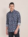 U.S. Polo Assn. Spread Collar Floral Print Casual Shirt
