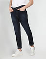 Flying Machine Stone Wash Slash Slim Tapered Fit Jeans