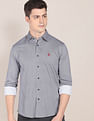 U.S. Polo Assn. Geometric Cotton Knit Casual Shirt