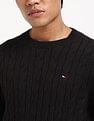 Tommy Hilfiger Cable-Knit Regular-Fit Cotton Sweater