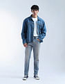 Flying Machine Slash Slim Tapered Fit Stone Washed Jeans