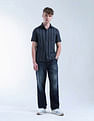 Flying Machine Vertical Striped Color Of Home Shirt