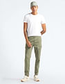 Flying Machine Mid Rise Solid Trousers