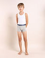 USPA Innerwear Boys Mid Rise Cotton Spandex Trunks - Pack Of 3