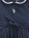 U.S. Polo Assn. Kids Girls Peter Pan Collar Dress