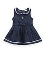U.S. Polo Assn. Kids Girls Peter Pan Collar Dress