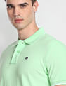 Arrow Sports Contrast Tipped Pique Polo Shirt
