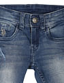 U.S. Polo Assn. Kids Boys Distressed Stone Wash Jeans