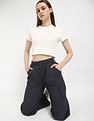 Tommy Hilfiger Solid Cropped-Fit Cotton T-Shirt