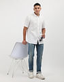 Tommy Hilfiger Textured Linen Regular Shirt