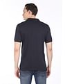 AD by Arvind Modern Jersey Slub Polo Shirt