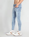 Flying Machine Morrison Skinny Cropped Fit Distressed Jeans
