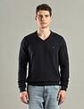 Tommy Hilfiger Solid Regular-Fit Cotton Sweater